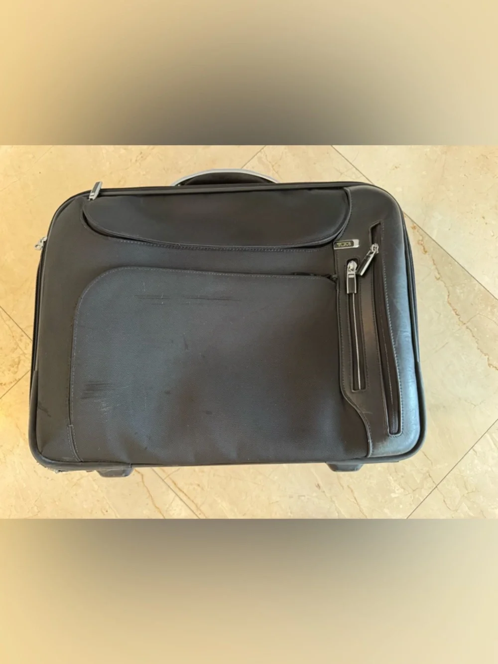 Tumi Black Rolling Briefcase Carry-On
